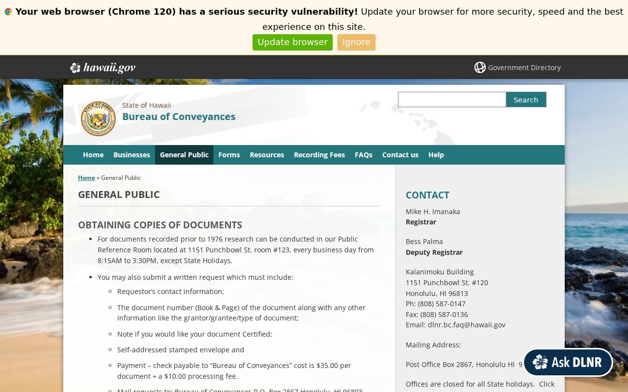 Ewa Gentry previous residents Bureau of Conveyances research